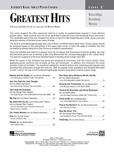 Alfred's Basic Adult Piano Course Greatest Hits, Bk 2 (Alfred's Basic Adult Piano Course, Bk 2)