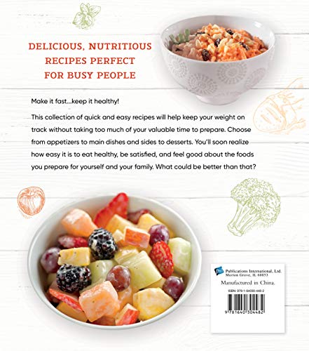 Quick Easy Healthy: Delicious, Nutritious Recipes Perfect for Busy People