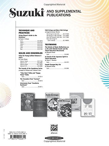 Suzuki Cello School, Vol 5: Piano Acc.