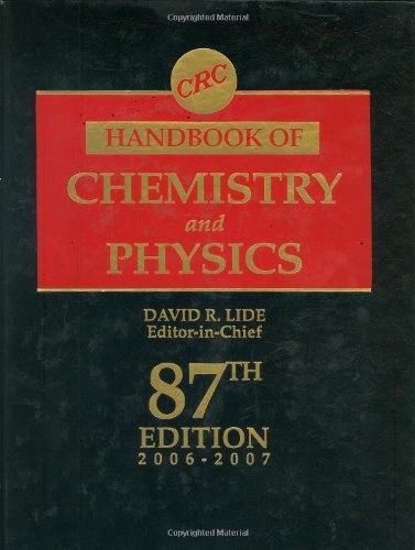 CRC Handbook of Chemistry and Physics, 87th Edition