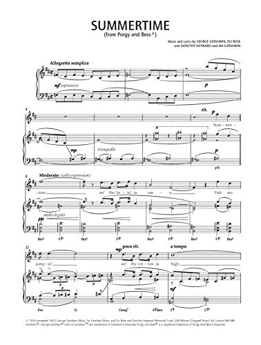 Summertime (from Porgy and Bess): Piano/Vocal, Sheet (Faber Edition)