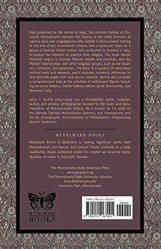 The German Pietists of Provincial Pennsylvania (Metalmark)