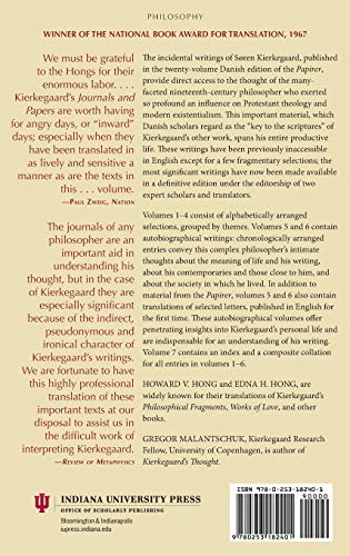 Sren Kierkegaard's Journals and Papers, Volume 1: A-E