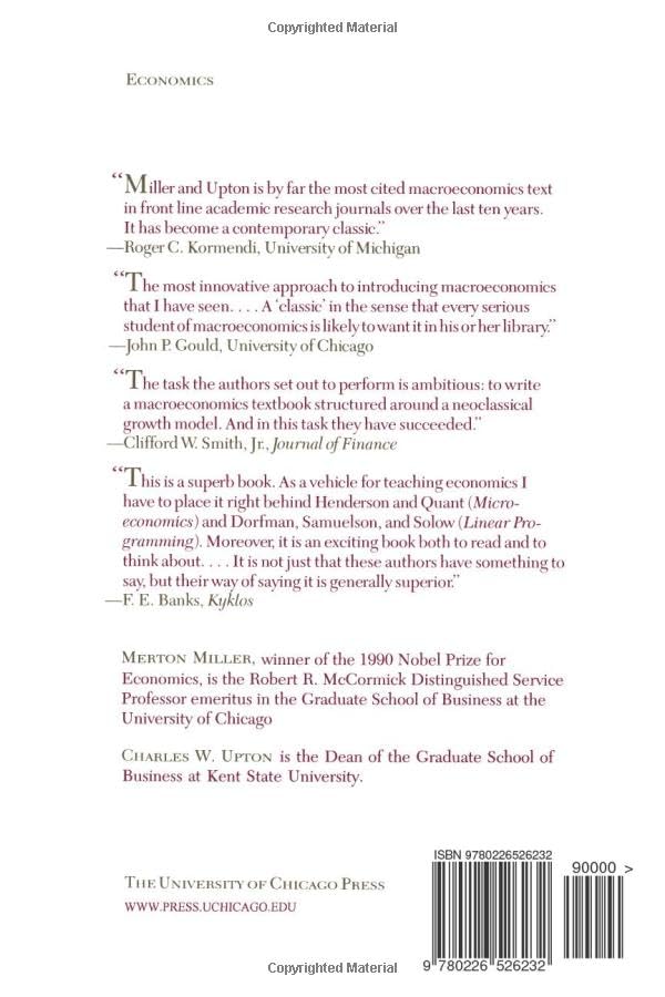 Macroeconomics : A Neoclassical Introduction