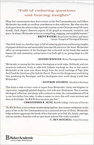 Thy Will Be Done: The Ten Commandments and the Christian Life