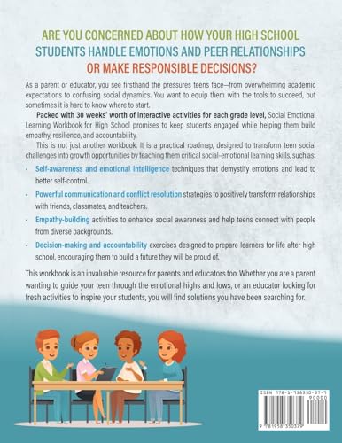 Social Emotional Learning Workbook for High School: Navigating Emotions with Grade Level Activities (Inclusive Teaching)