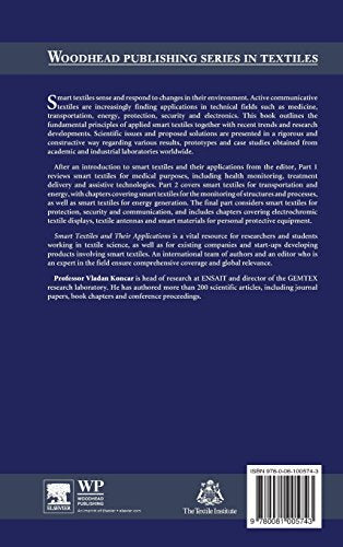 Smart Textiles and Their Applications (Woodhead Publishing Series in Textiles)