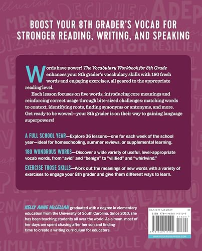 The Vocabulary Workbook for 8th Grade: Weekly Activities to Boost Your Word Power