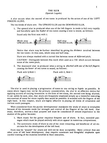 Classic Guitar Technique -- Supplement 1: Slur, Ornament, and Reach Development Exercises (Shearer Series)