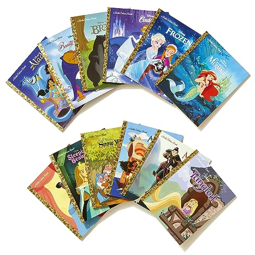 Ultimate Princess Boxed Set of 12 Little Golden Books (Disney)