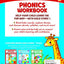 Phonics Workbook for Ages 4-7 with 75+ Activities, Letter Sounds, Letter Blends, Rhyming Words, Vowels and Consonants, Prefixes and Suffixes, Conforms to Common Core Standards (Gold Stars Series)