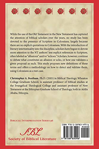 Echoes of Scripture in the Letter of Paul to the Colossians (Biblical Interpretation)