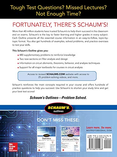 Schaum's Outline of Electric Circuits, Seventh Edition (Schaum's Outlines)