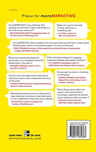 MicroMarketing: Get Big Results by Thinking and Acting Small