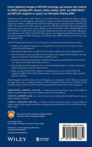 Global Navigation Satellite Systems, Inertial Navigation, and Integration — back cover