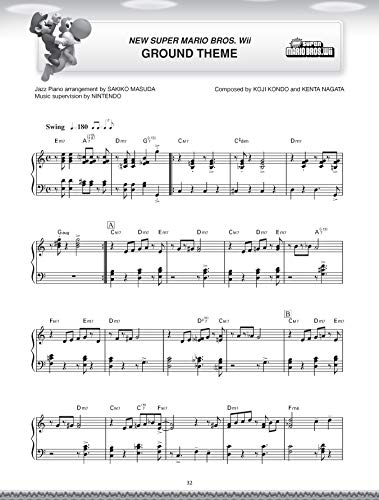 Super Mario Jazz Piano Arrangements: 15 Intermediate-Advanced Piano Solos