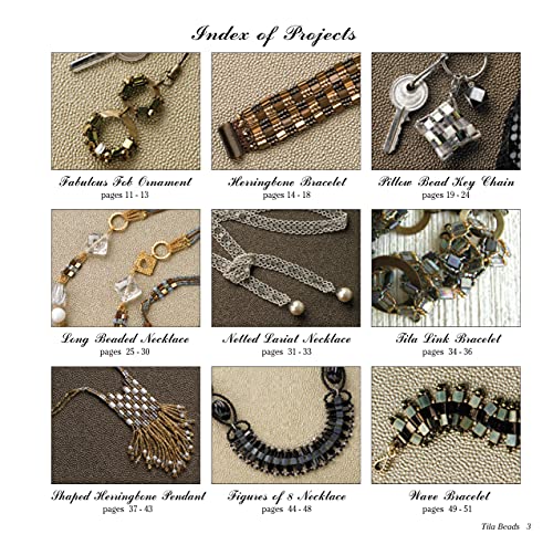 Tila Beads: Bracelets and Necklaces with 2-Hole Tile-Shaped Beads (Design Originals) How to Make Jewelry with Miyuki Beadwork - Diagrams, Patterns, and Instructions for Necklaces, Bracelets, and More
