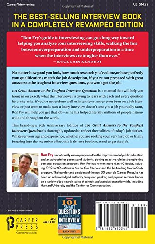 101 Great Answers to the Toughest Interview Questions, 25th Anniversary Edition