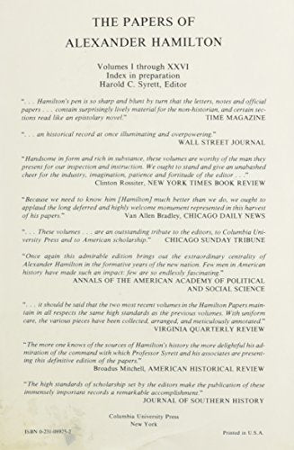 The Papers of Alexander Hamilton Vol 26