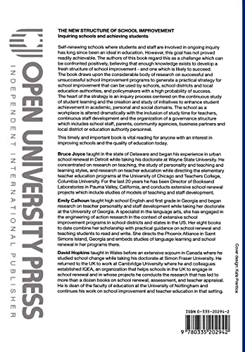 The New Structure Of School Improvement: Inquiring Schools and Achieving Students
