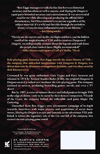 Slaying the Dragon: A Secret History of Dungeons & Dragons b
