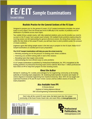 FE/EIT Sample Examinations, 2nd Ed