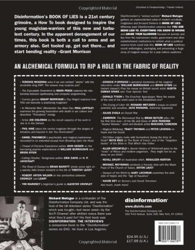 Book of Lies: The Disinformation Guide to Magick and the Occult (Disinformation Guides)