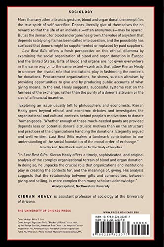 Last Best Gifts: Altruism and the Market for Human Blood and