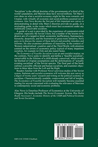 The Economics of Feasible Socialism