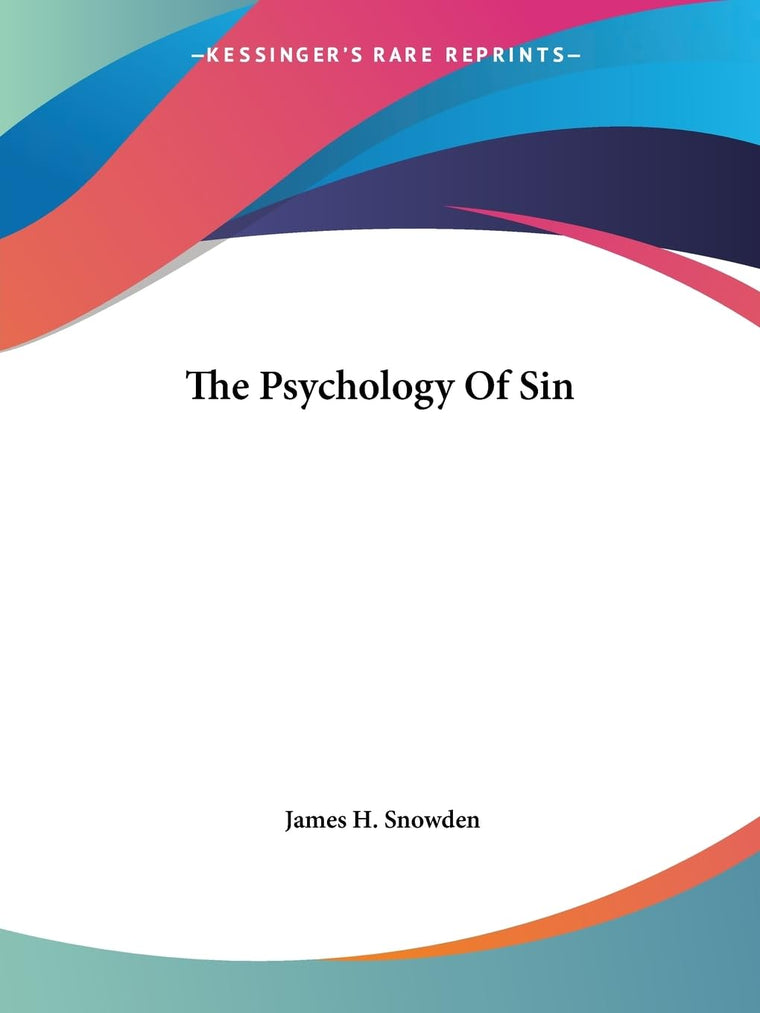 The Psychology Of Sin