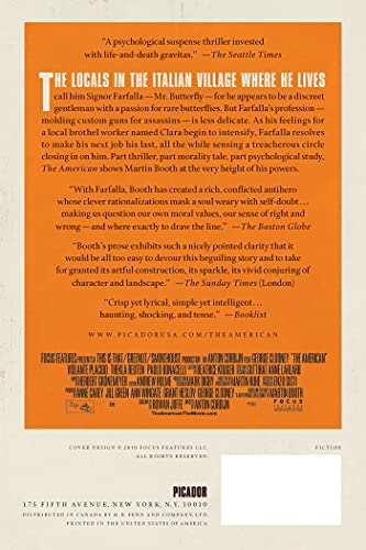 The American: (A Very Private Gentleman) — back cover
