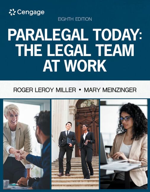 Paralegal Today: The Legal Team at Work (MindTap Course List)