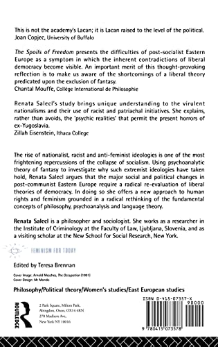 The Spoils of Freedom: Psychoanalysis and Feminism After the Fall of Socialism (Opening Out: Feminism for Today)