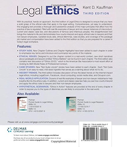 Legal Ethics — back cover
