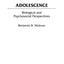 Adolescence: Biological and Psychosocial Perspectives (International Contributions in Psychology)