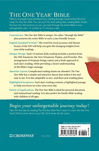 The One Year Bible: The entire English Standard Version arranged in 365 daily readings
