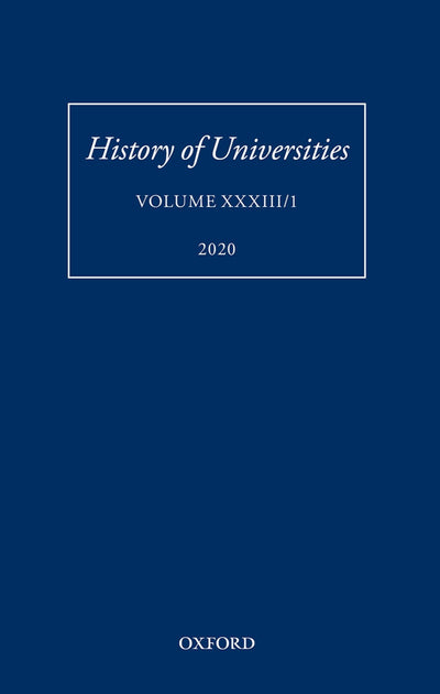 History of Universities XXXIII/1 (History of Universities Series)