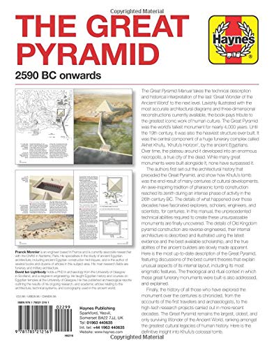 The Great Pyramid: 2590 BC onwards - An insight into the construction, meaning and exploration of the Great Pyramid of Giza (Operations Manual) — back cover
