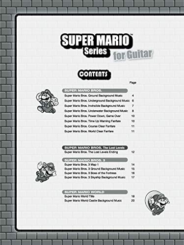 Super Mario Series for Guitar: Guitar TAB