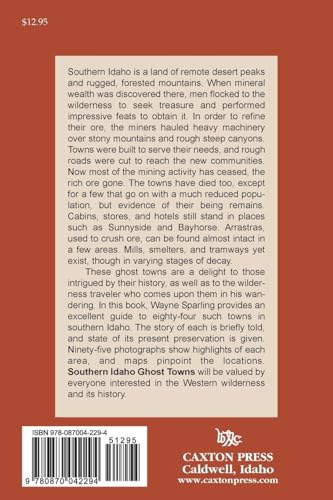 Southern Idaho Ghost Towns — back cover