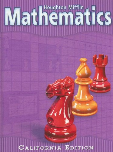 Houghton Mifflin Mathmatics California: Student Edition Level 5 2002