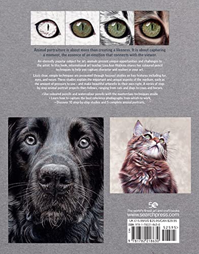 Drawing Animal Portraits in Coloured Pencil — back cover