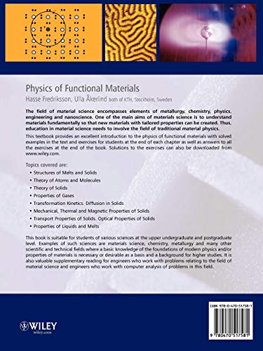 Physics of Functional Materials — back cover