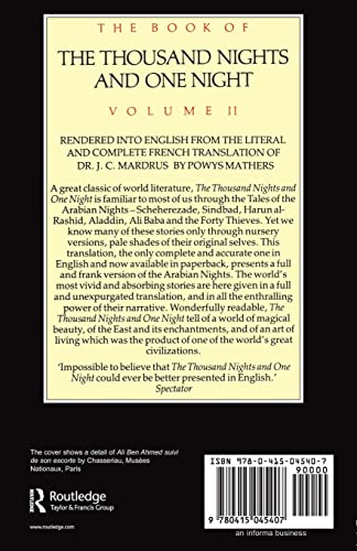The Book of the Thousand and One Nights (Vol 2) (Thousand Nights & One Night)