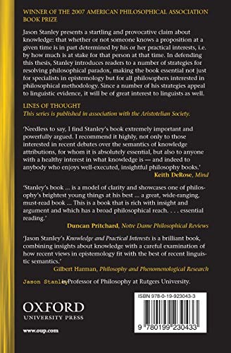 Knowledge and Practical Interests (Lines of Thought)