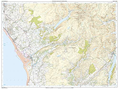Lake District OS Explorer map OL6 The English Lakes - South Western area: Coniston, Ulverston & Barrow-in-Furness