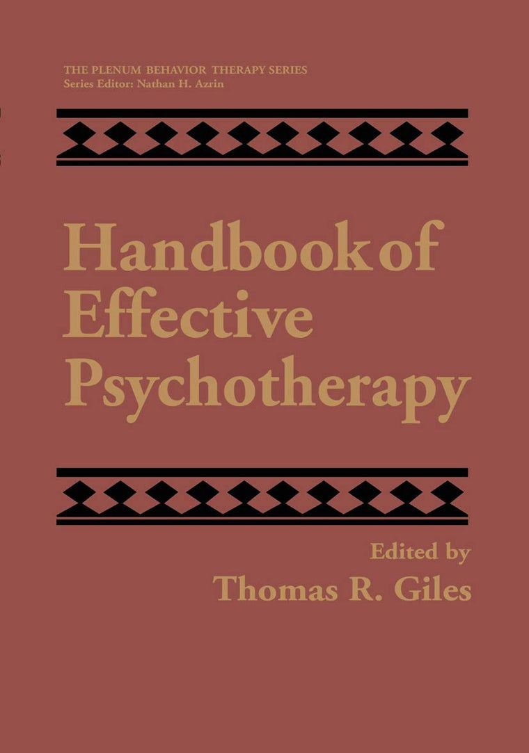 Handbook of Effective Psychotherapy (The Plenum Behavior Therapy Series)