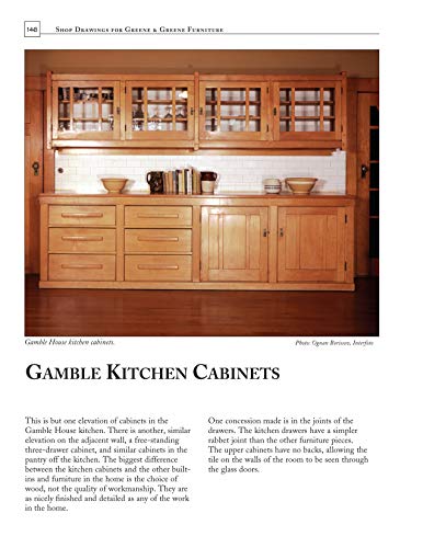 Shop Drawings for Greene & Greene Furniture: 23 American Arts and Crafts Masterpieces (Fox Chapel Publishing)