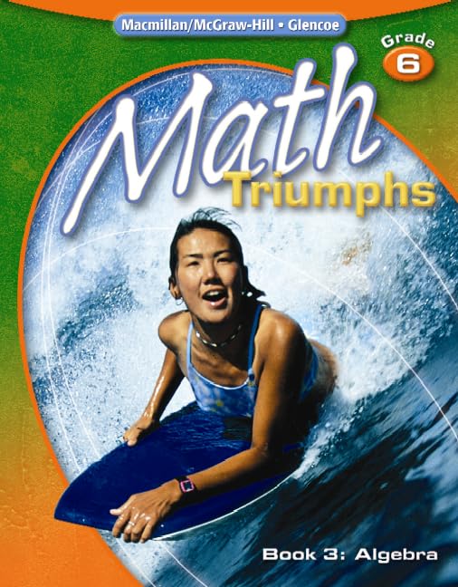 Math Triumphs, Grade 6, Student Study Guide, Book 3: Algebra (MATH INTERVENTION (K-5))