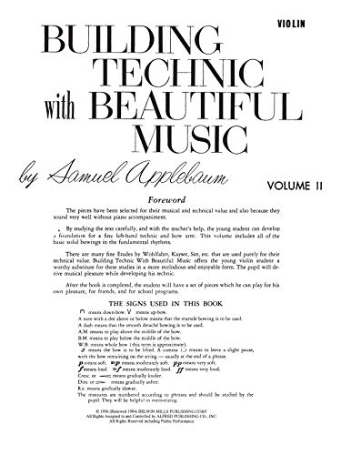 Building Technic with Beautiful Music - Violin Vol. 2